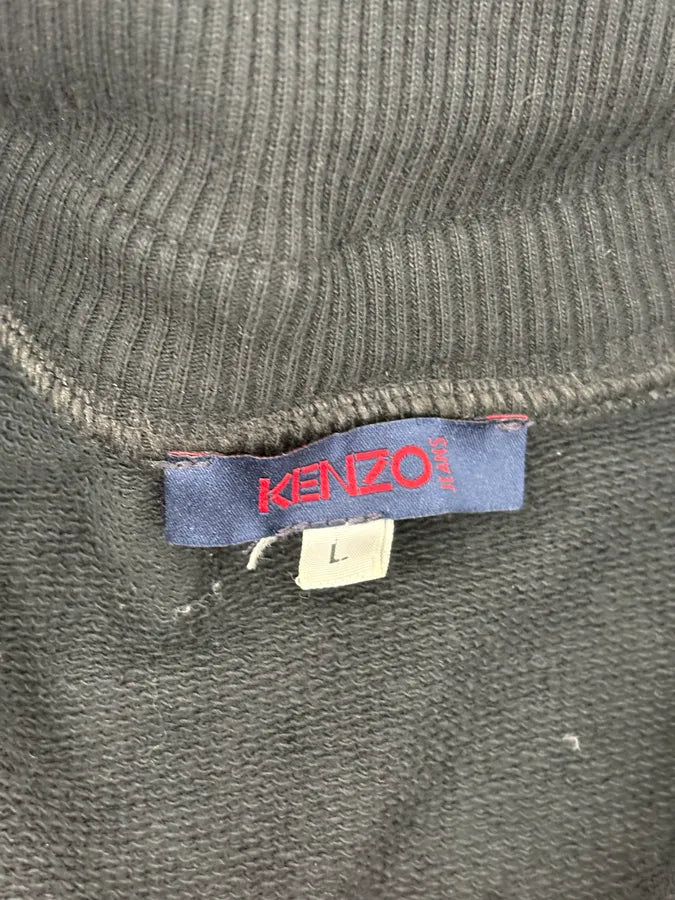 Kenzo Asymmetrical Buttoned Light Black Jacket XGMoBJJ 8