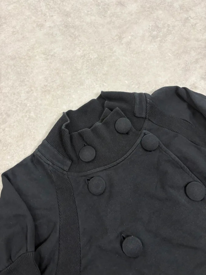 Kenzo Asymmetrical Buttoned Light Black Jacket XGMoBJJ 4