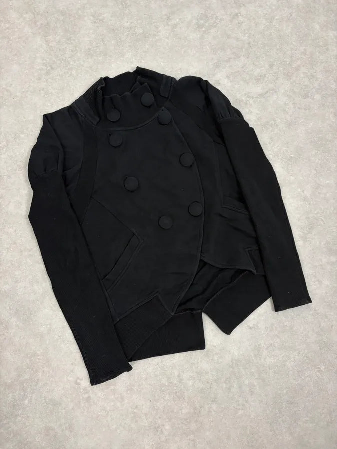 Kenzo Asymmetrical Buttoned Light Black Jacket XGMoBJJ 3