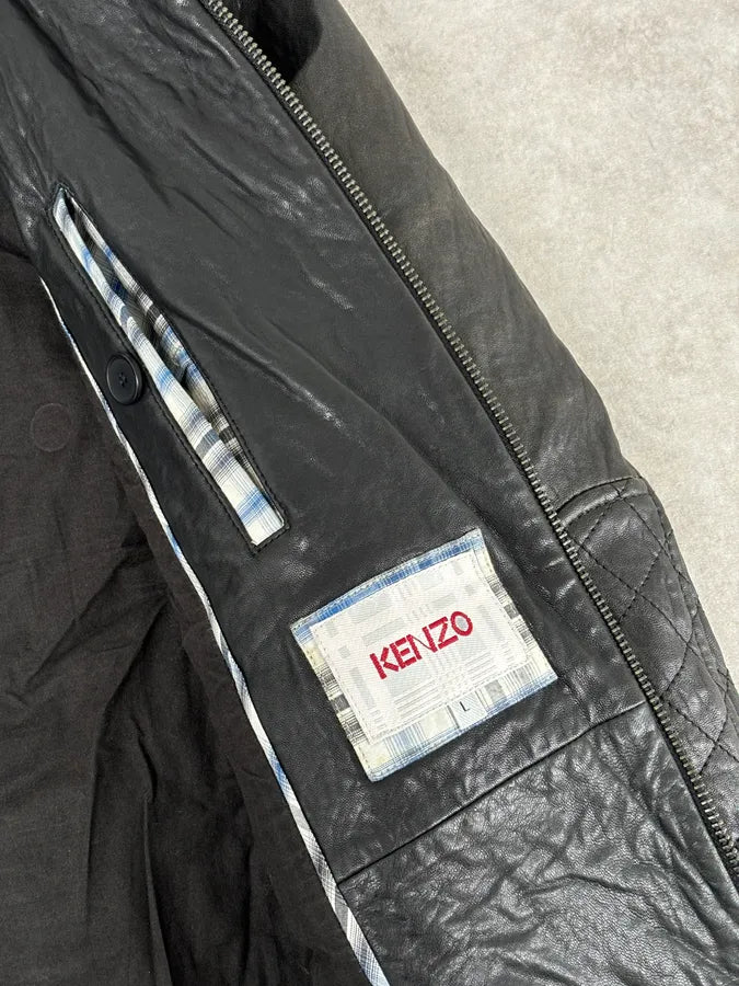 Kenzo Black Lamb Leather Premium Jacket iwYzCMq 9