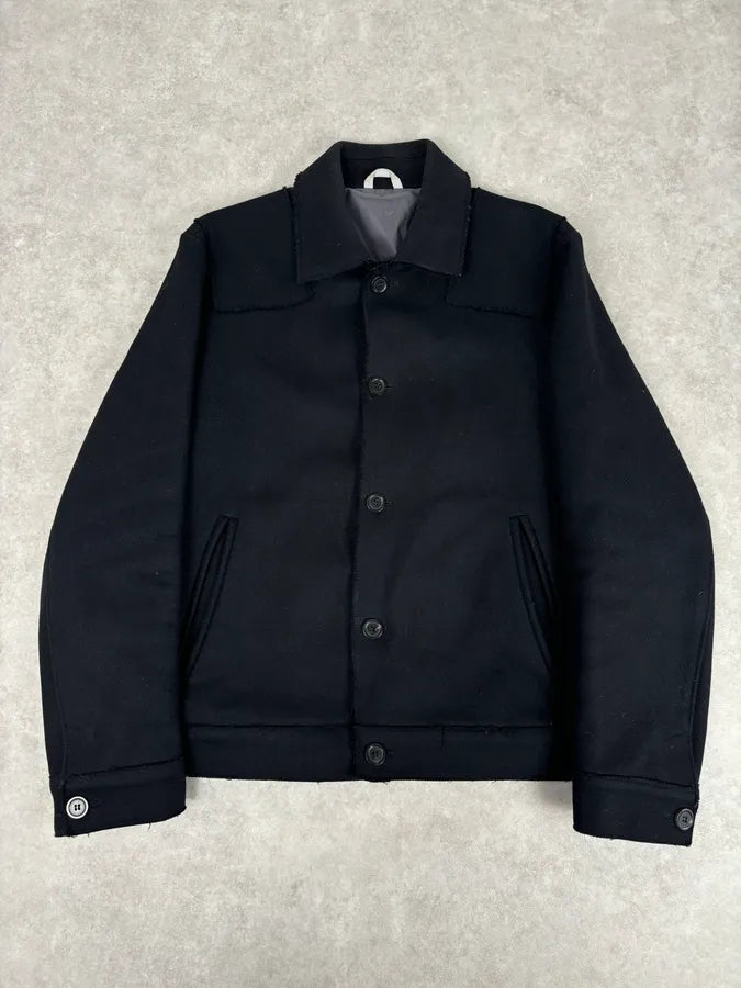 Kenzo Black Classy Wool Buttoned Coat gTDbCiM 0