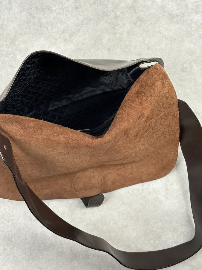 Kenzo Brown Embroidered Shoulder Bag lypMYkJ 14