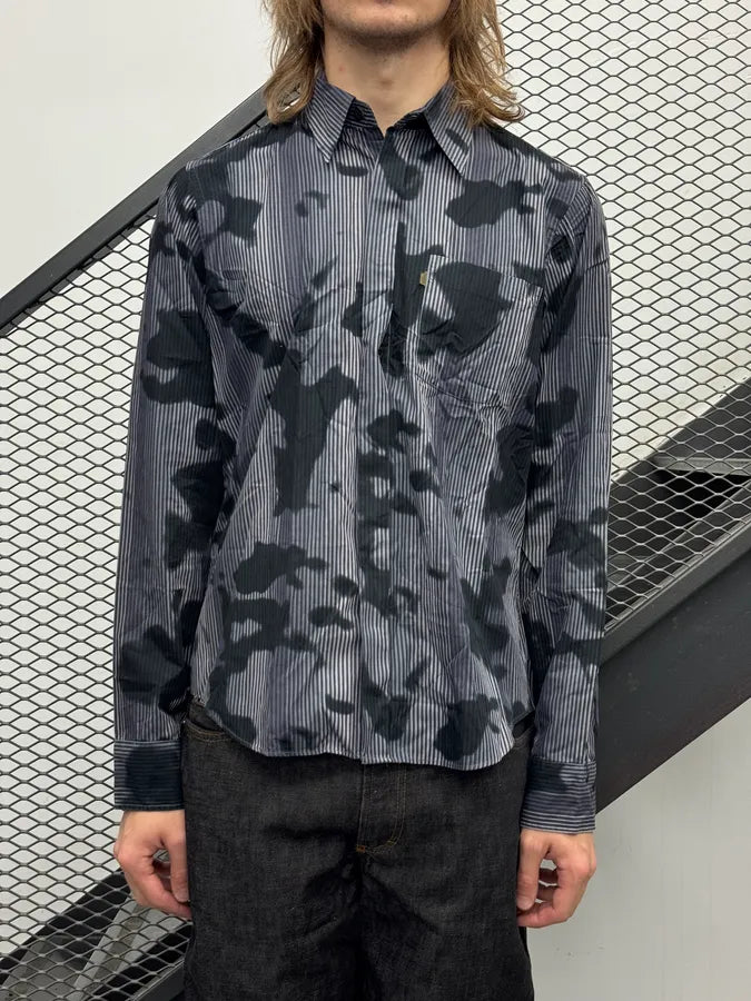 Kenzo Blue & Black Abstract Print Shirt CDzgHdx 1