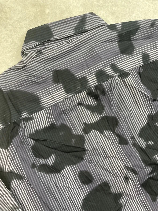 Kenzo Blue & Black Abstract Print Shirt CDzgHdx 7