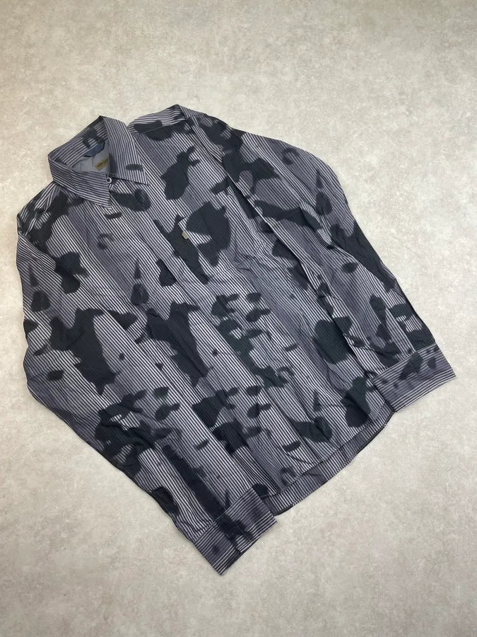 Kenzo Blue & Black Abstract Print Shirt CDzgHdx 3