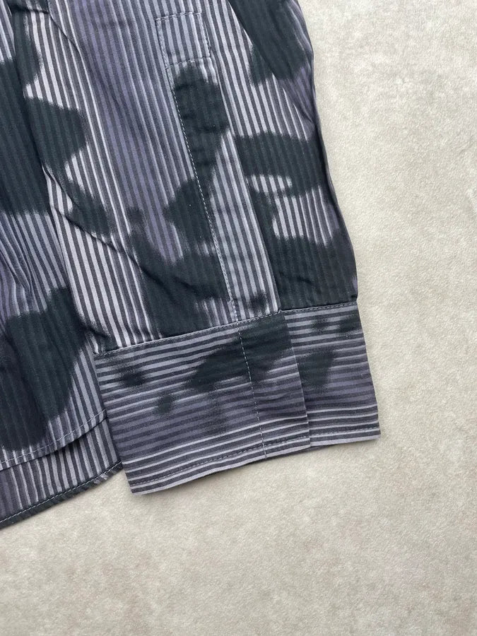 Kenzo Blue & Black Abstract Print Shirt CDzgHdx 8