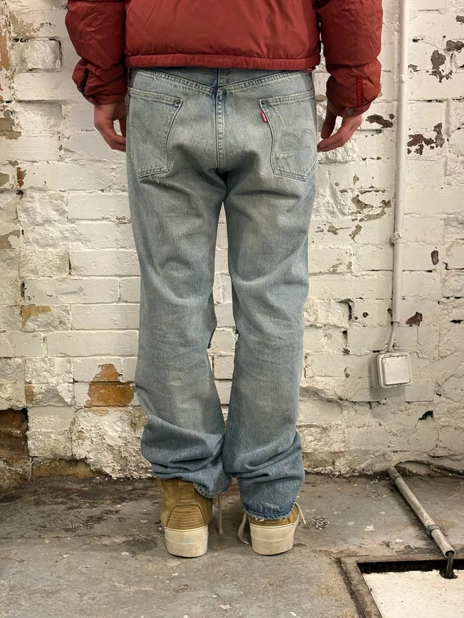 Kenzo Levi’s Destroyed Blue Denim Jeans CqCOkhA 3