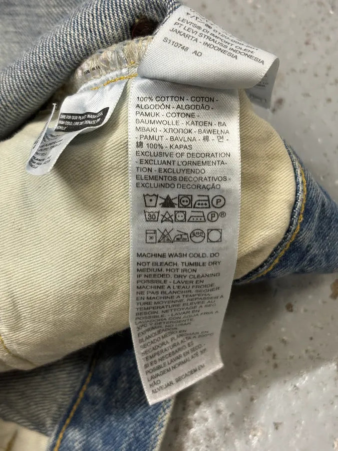 Kenzo Levi’s Destroyed Blue Denim Jeans CqCOkhA 11