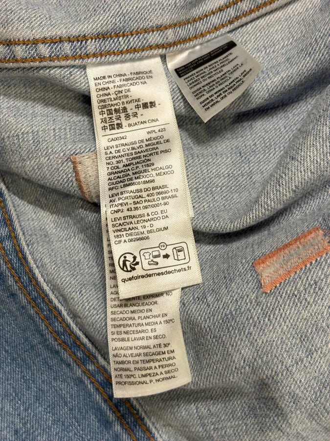 Kenzo Levi’s Embroided Blue Denim Jacket  ogrUQTE 10