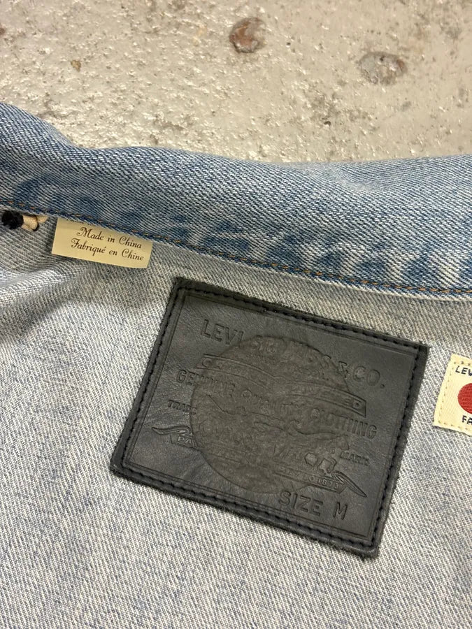 Kenzo Levi’s Embroided Blue Denim Jacket  ogrUQTE 8