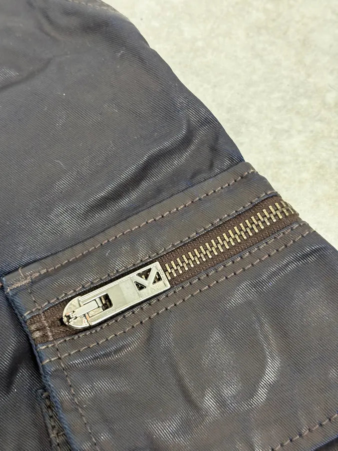 2000s Kenzo Dark Navy Waxed Cargo Pants iLuEdjW 6