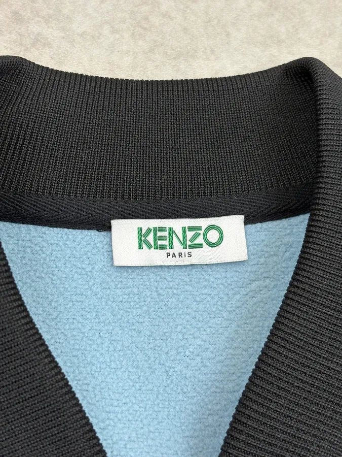 Kenzo Peace Black Zip-up Bomber Jacket LjsqFWB 10