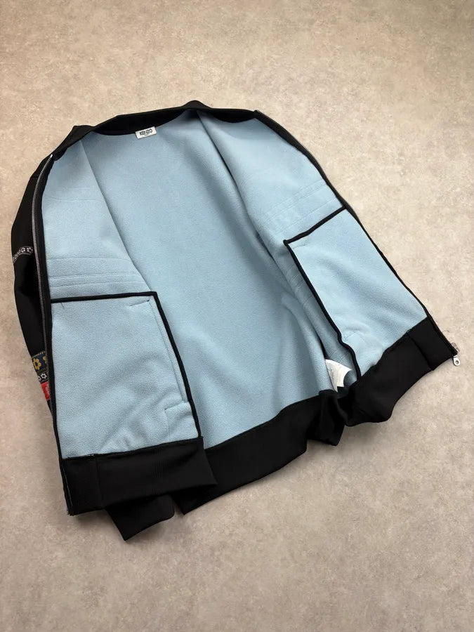 Kenzo Peace Black Zip-up Bomber Jacket LjsqFWB 6