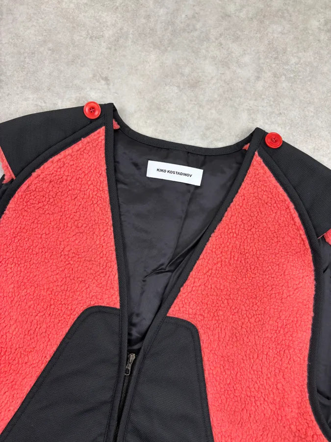 AW2020 Kiko Kostadinov Lapsed Infulence Nash Linner Pink & Black Vest  aPPTNkW 3
