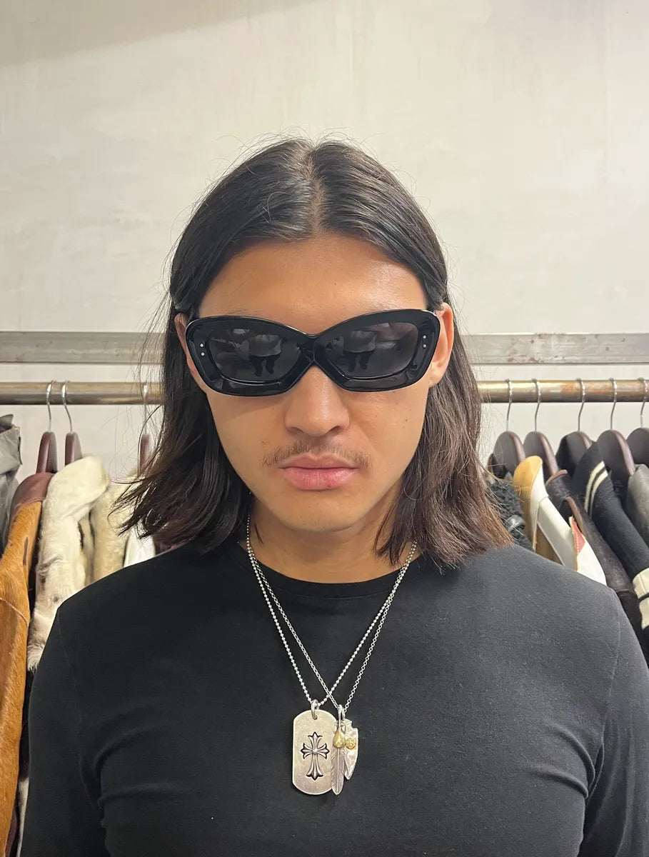 Kiko Kostadinov Black Sunglasses (OS) XwtPEnv 3