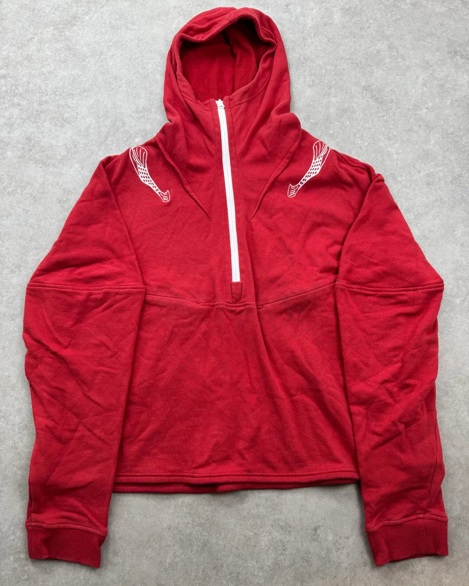 Kiko Kostadinov Lapsed Influence Red & White Zip Hoodie eQEwDZW 3