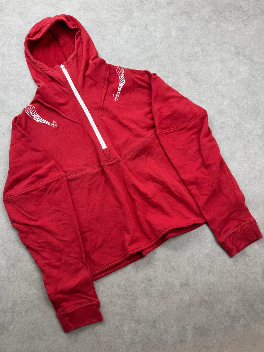 Kiko Kostadinov Lapsed Influence Red & White Zip Hoodie eQEwDZW 2