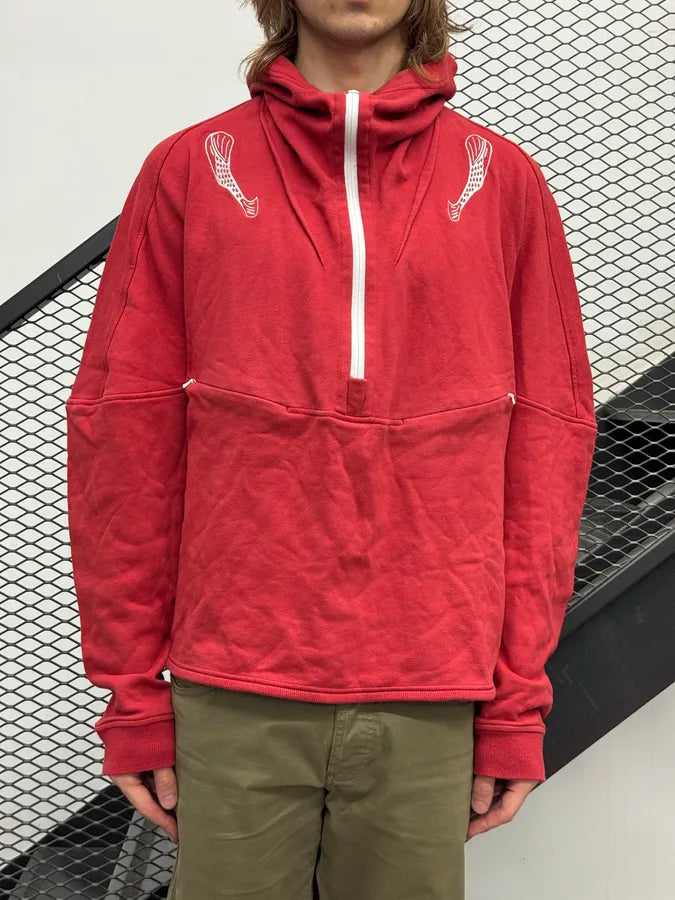 Kiko Kostadinov Lapsed Influence Red & White Zip Hoodie eQEwDZW 0