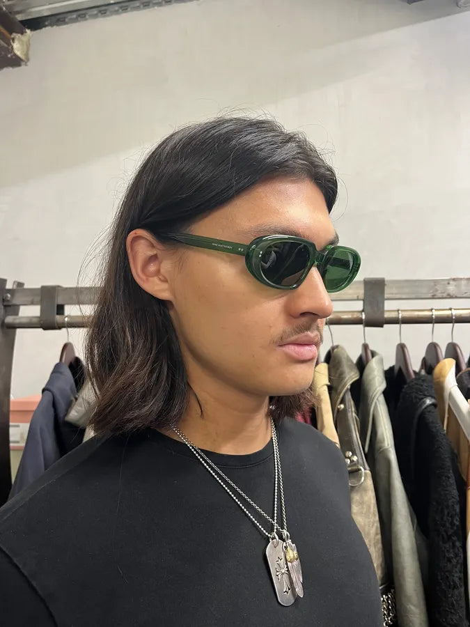 Kiko Kostadinov Ria Sunglasses Emerald Green (OS) pSEnrgt 1