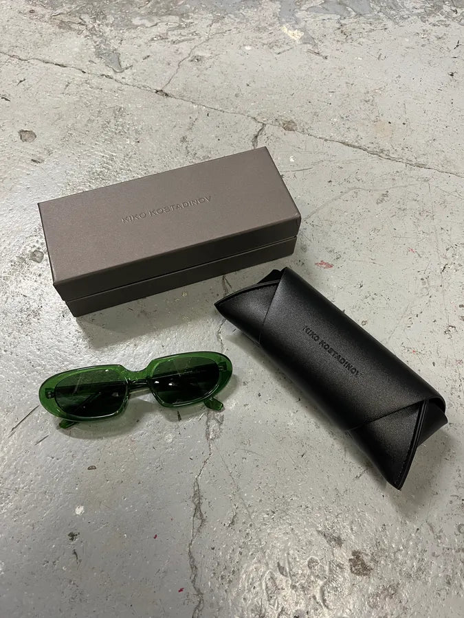 Kiko Kostadinov Ria Sunglasses Emerald Green (OS) pSEnrgt 4
