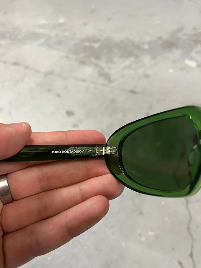 Kiko Kostadinov Ria Sunglasses Emerald Green (OS) pSEnrgt 5