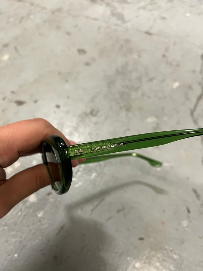 Kiko Kostadinov Ria Sunglasses Emerald Green (OS) pSEnrgt 9