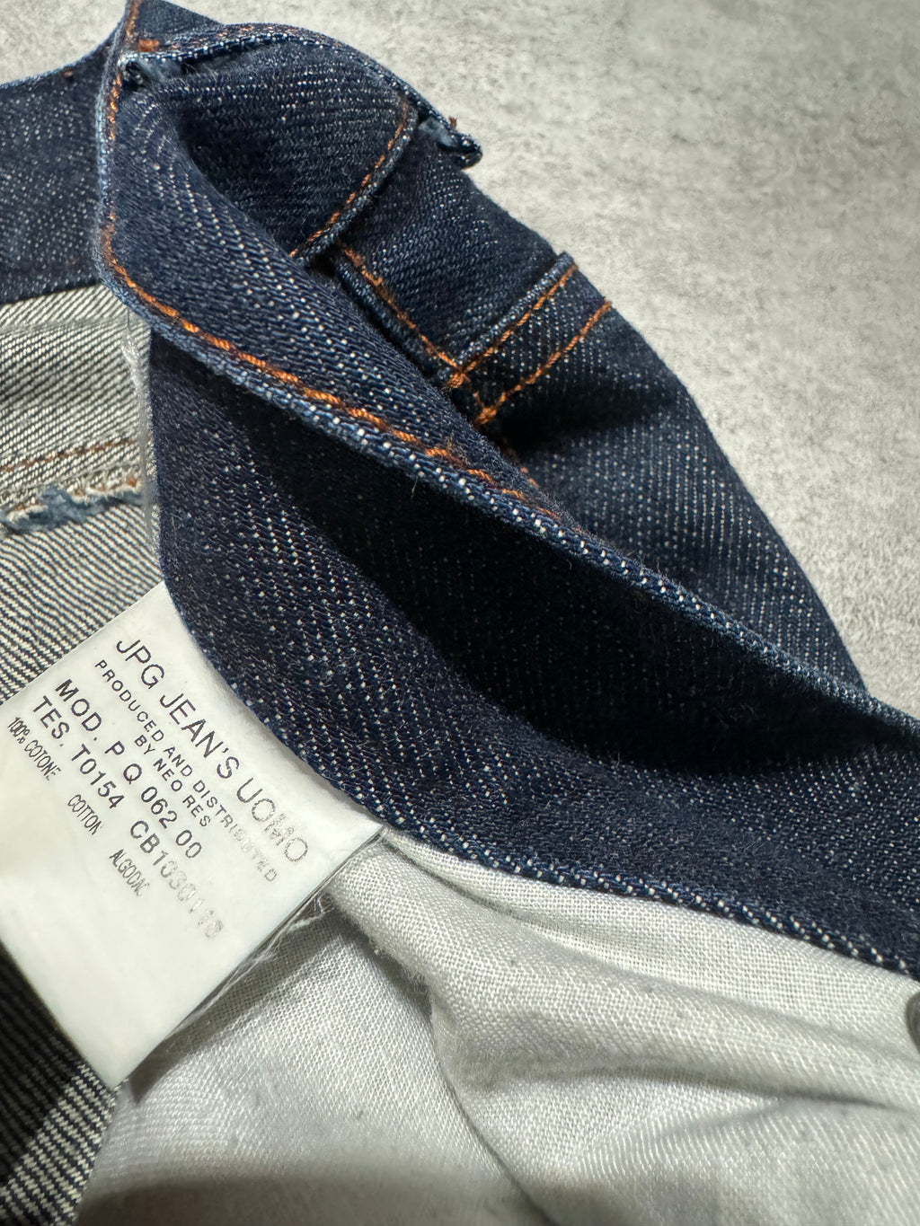 1990s Jean Paul Gaultier Brut Denim Extensible Denim Jeans (M/L) - 8