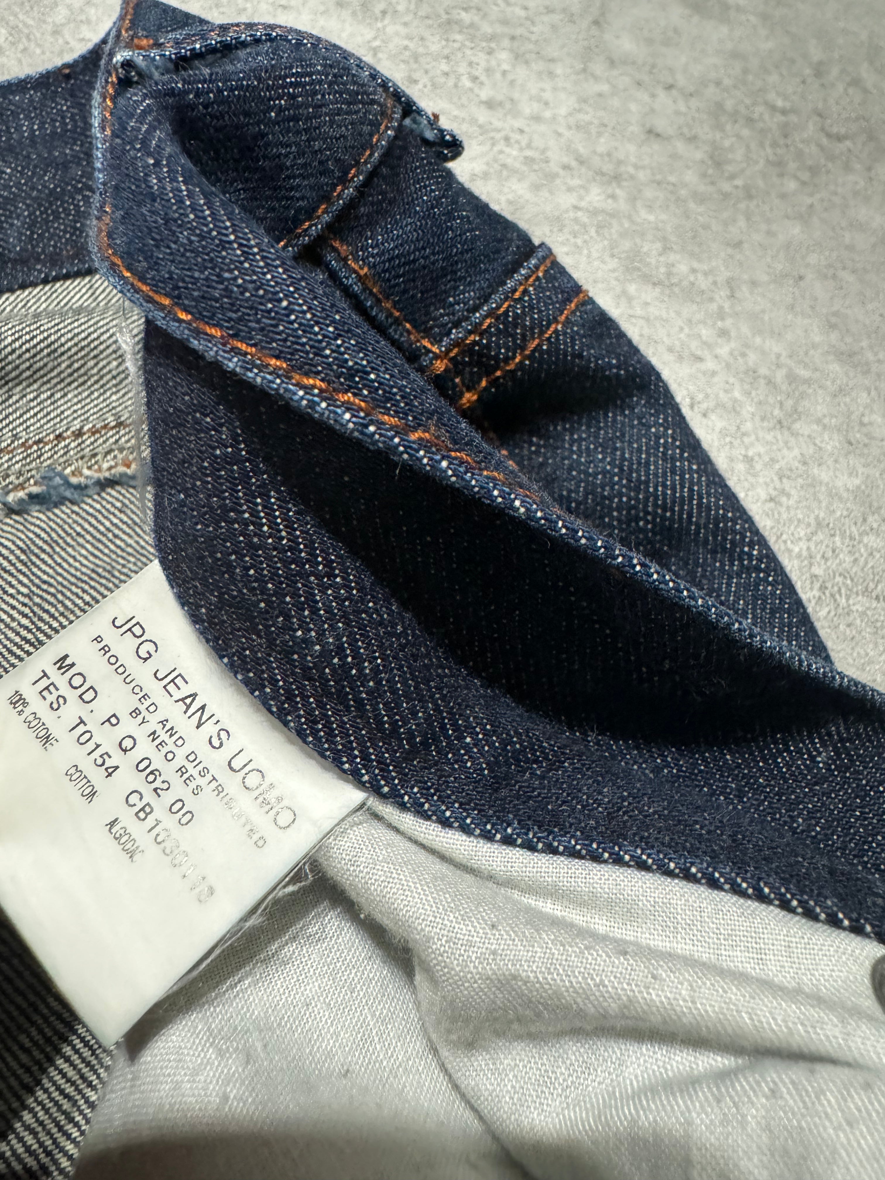 1990s Jean Paul Gaultier Brut Denim Extensible Denim Jeans (M/L) - 8