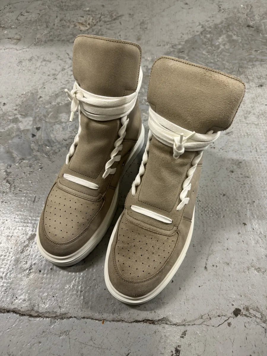 Kris Van Assche Beige Suede Leather Laced High Sneakers (43eu/us9.5) OaNbbms 2