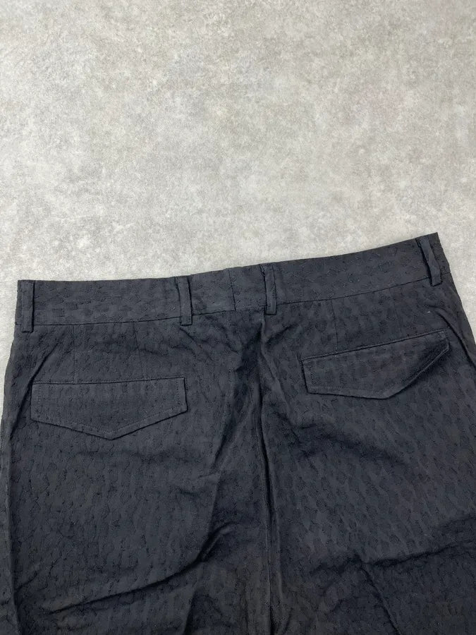 2010s Kris Van Assche Black Leopard Jacquard Shorts yFJHgff 6