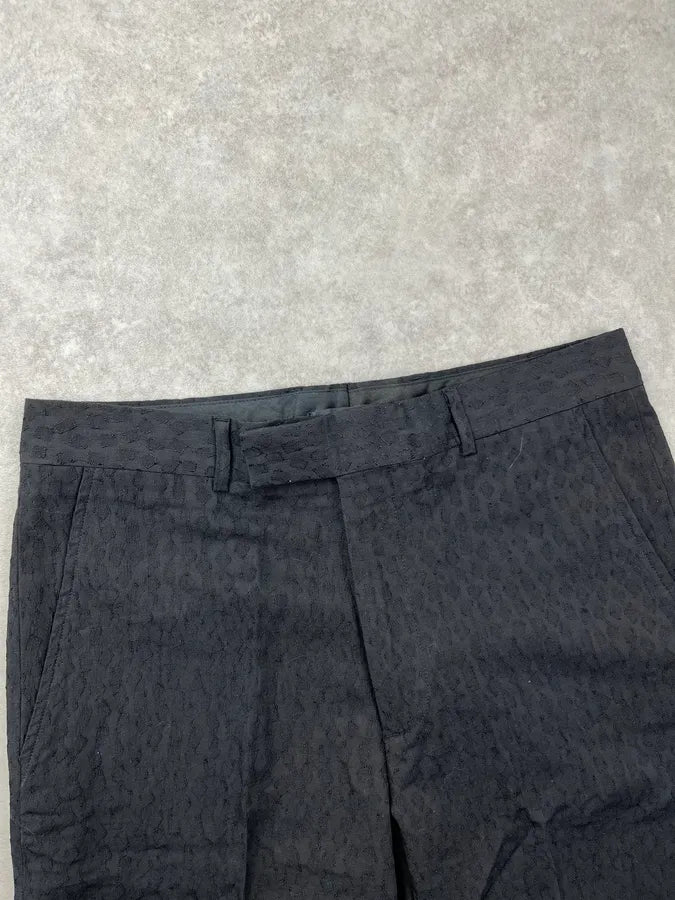 2010s Kris Van Assche Black Leopard Jacquard Shorts yFJHgff 5