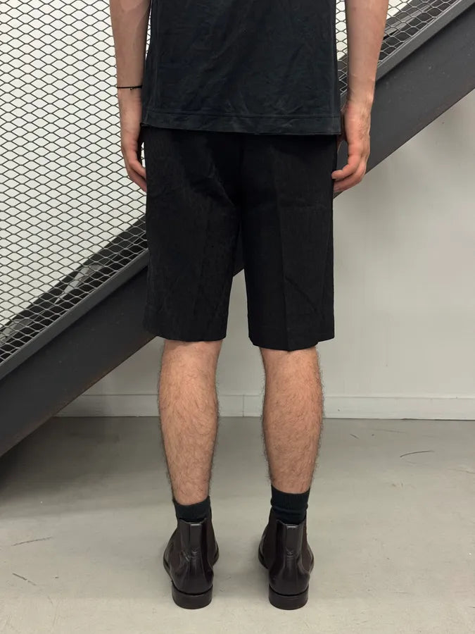 2010s Kris Van Assche Black Leopard Jacquard Shorts yFJHgff 3