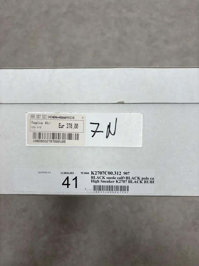 Kris Van Assche Black High Leather Magalaced Sneakers PBcxYrR 9