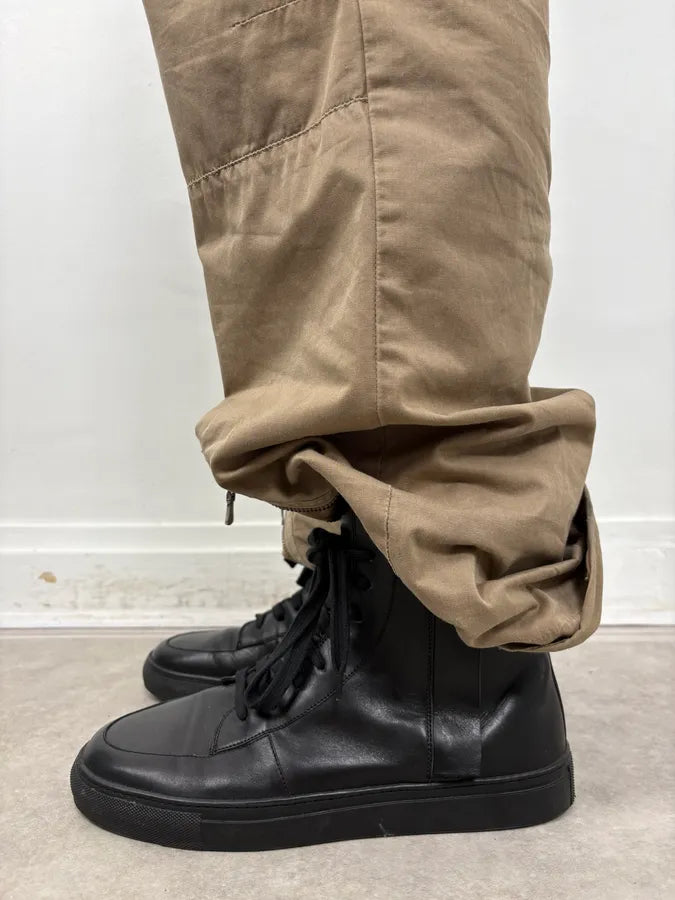 AW2012 Kris Van Assche Black High Sneakers  BoJwNJW 2