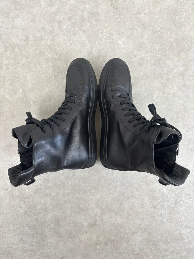 AW2012 Kris Van Assche Black High Sneakers  BoJwNJW 5