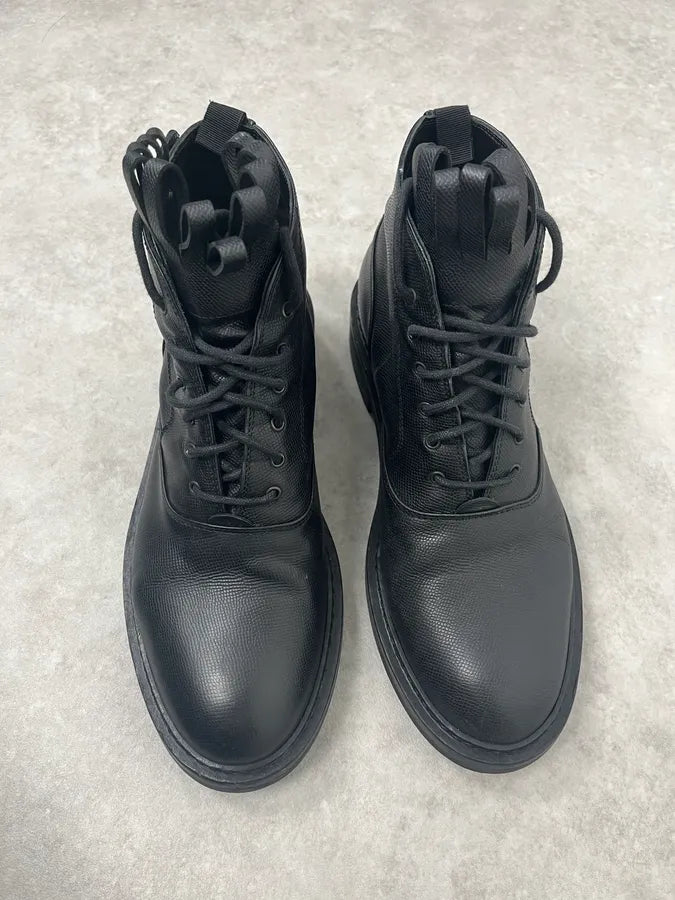 Kris Van Assche Black Leather Boots DMLUTST 1