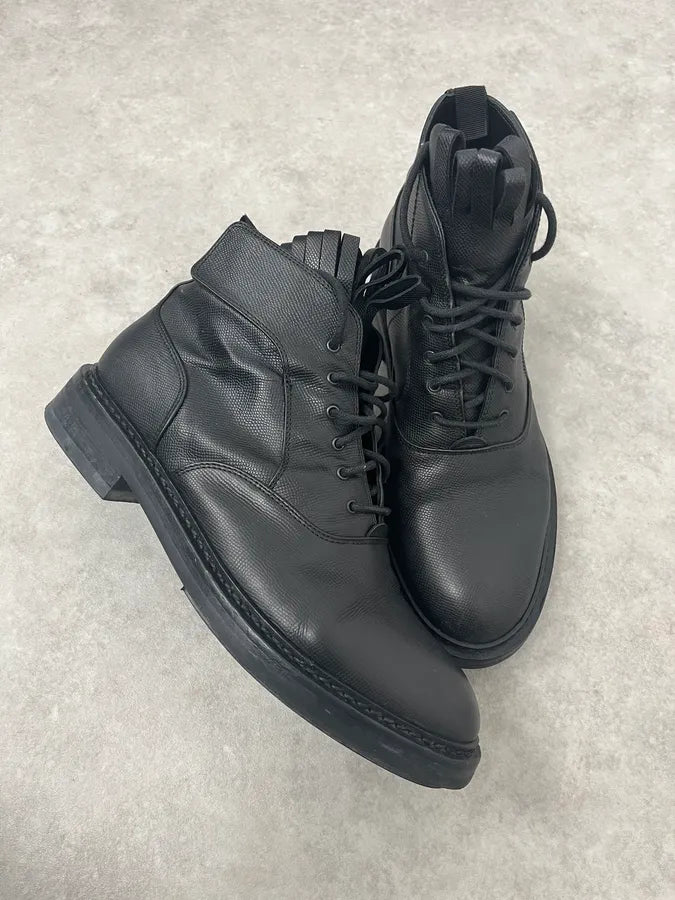 Kris Van Assche Black Leather Boots DMLUTST 2