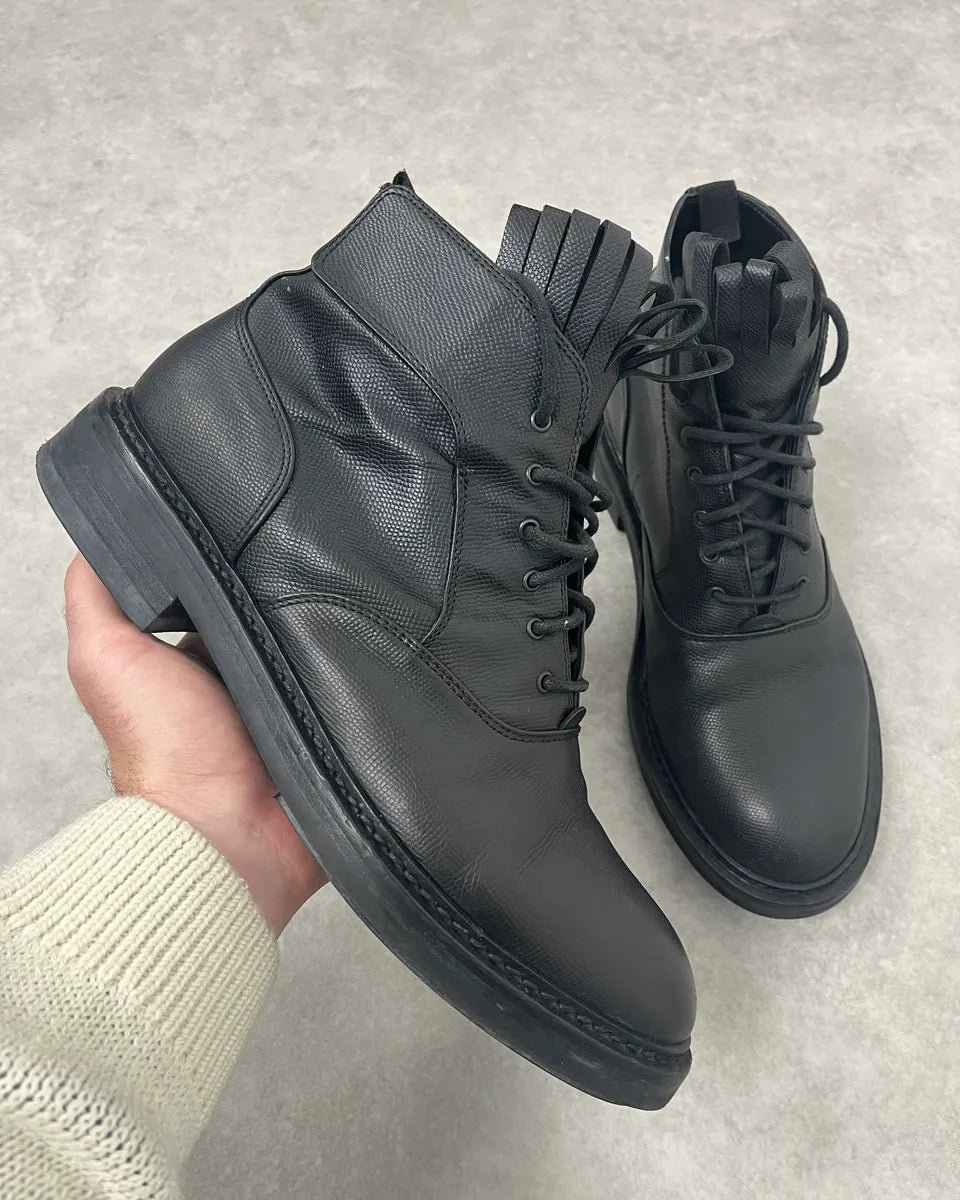 Kris Van Assche Black Leather Boots DMLUTST 0