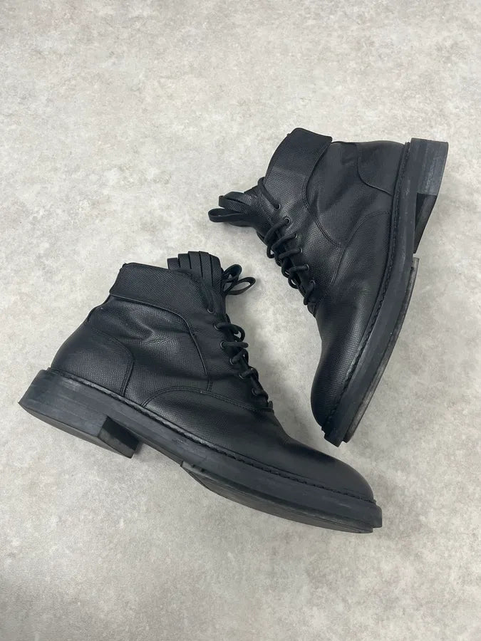Kris Van Assche Black Leather Boots DMLUTST 3
