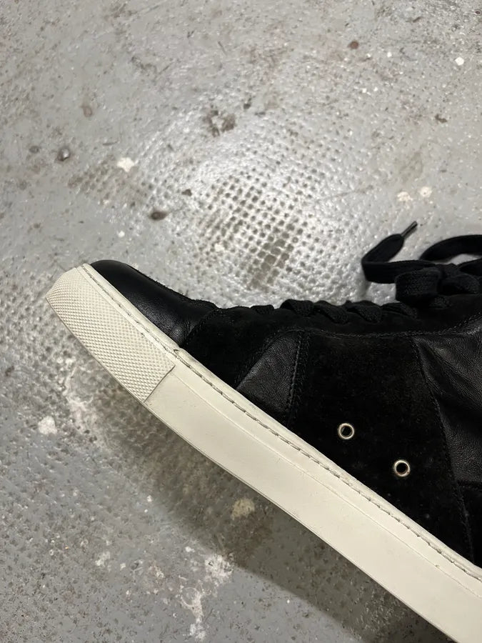 Kris Van Assche Black Leather High Sneakers (41eu/us8) epUxBdo 8