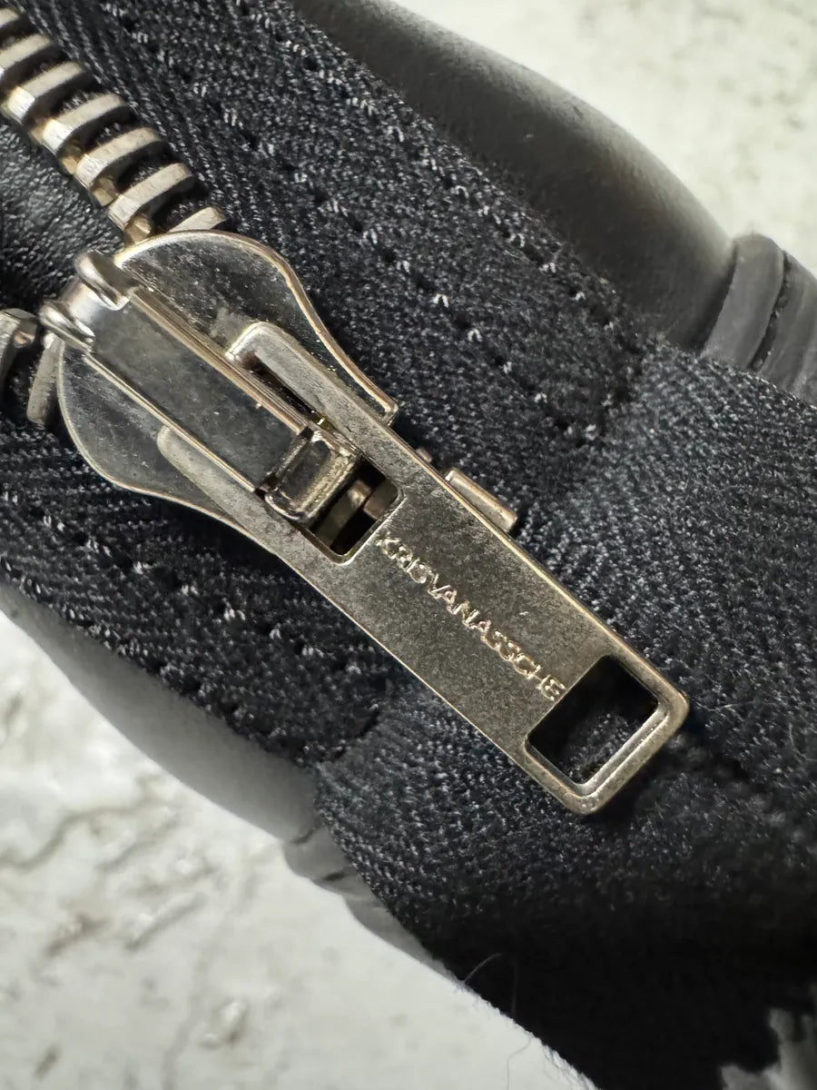 Kris Van Assche Black Leather Laced Backzip Sneakers (42eu/us8.5) jKRMjPC 4