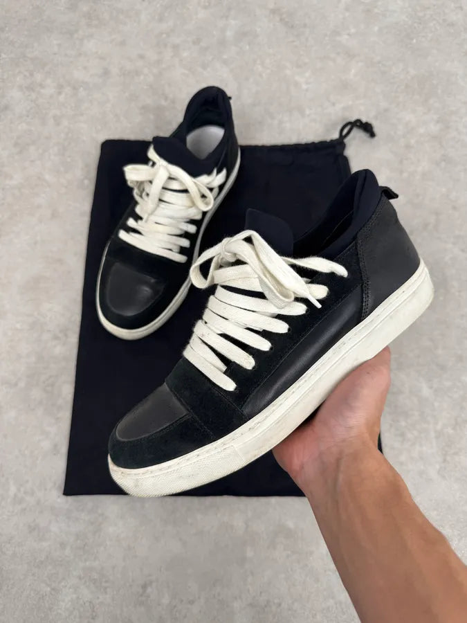 Kris Van Assche Black Megalaced Leather Sneakers OVvDuVy 0
