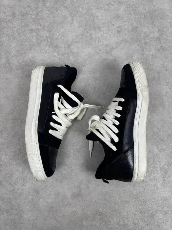 Kris Van Assche Black Megalaced Leather Sneakers OVvDuVy 2