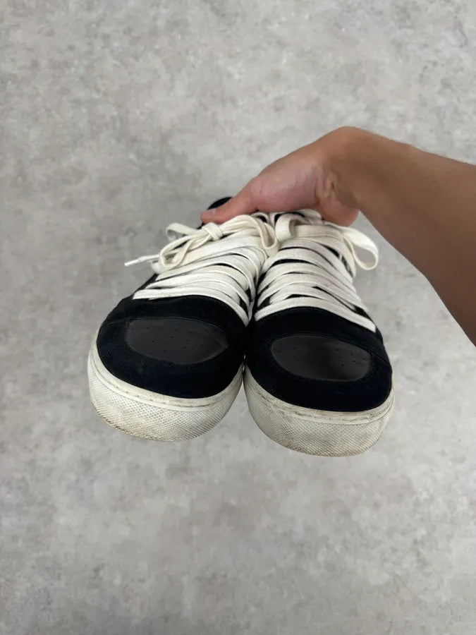 Kris Van Assche Black Megalaced Leather Sneakers OVvDuVy 4