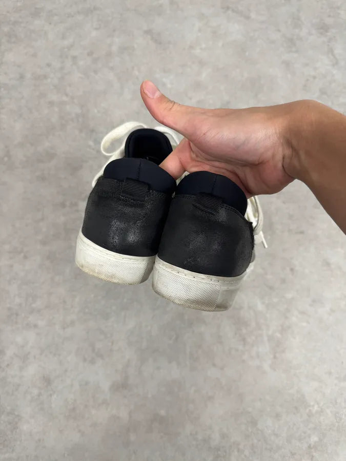 Kris Van Assche Black Megalaced Leather Sneakers OVvDuVy 6