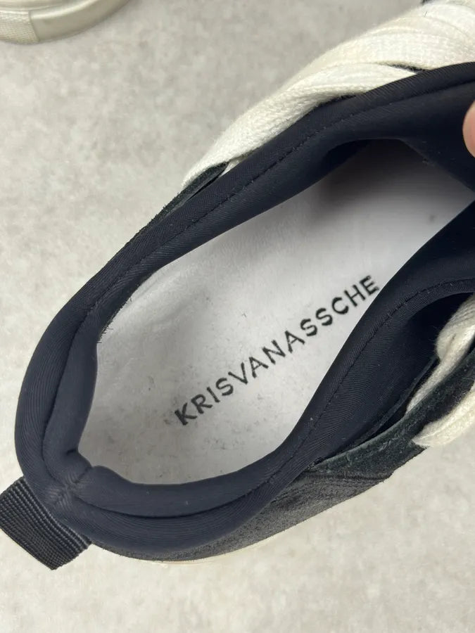 Kris Van Assche Black Megalaced Leather Sneakers OVvDuVy 8