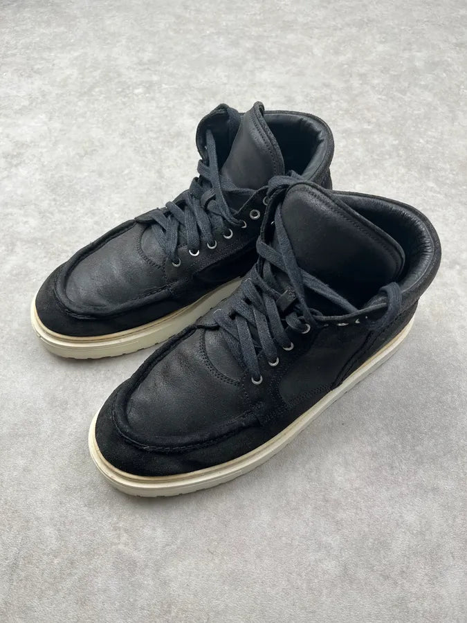 2010s Kris Van Assche Black Suede High Sneakers Sbpwxhz 2