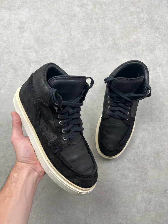 2010s Kris Van Assche Black Suede High Sneakers Sbpwxhz 0
