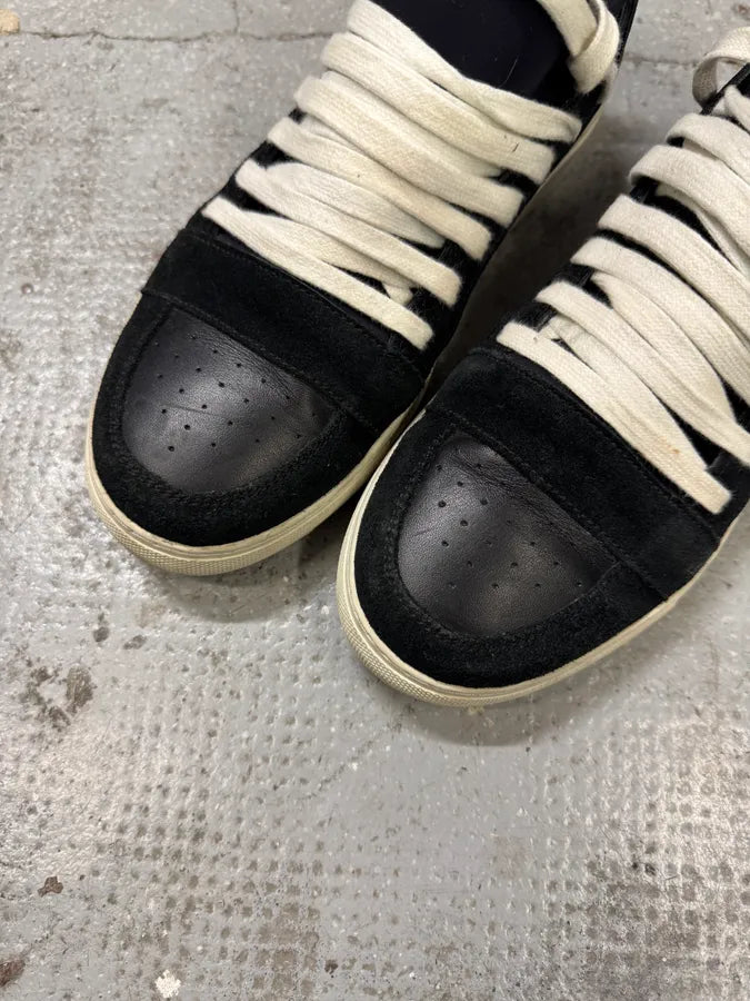 Kris Van Assche Black Suede Leather Laced Low Sneakers MaNsRnk 5