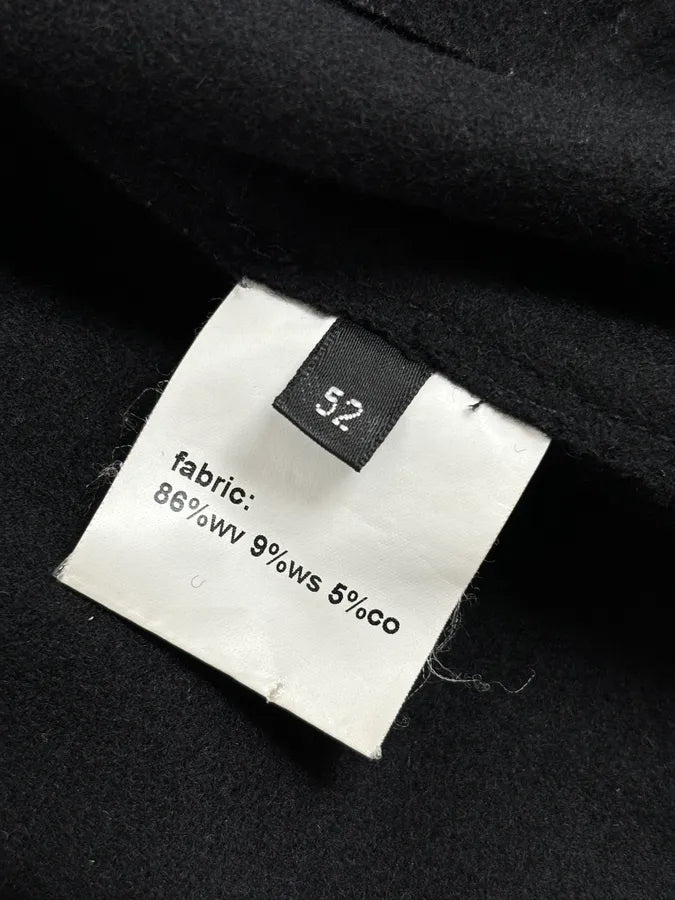 2010s Kris Van Assche Black Wool Double-Breasted Jacket WfIBLfk 10